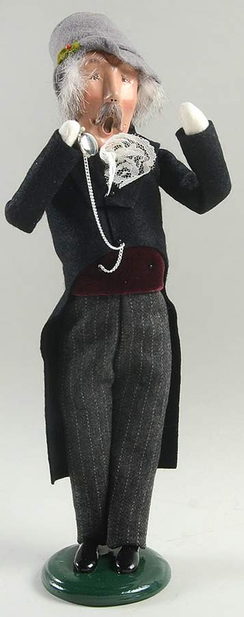 Traditional Assorted Carolers Victorian Grandfather With Pocket Watch - No Box Nb1166 by Byers' Choice Ltd-1