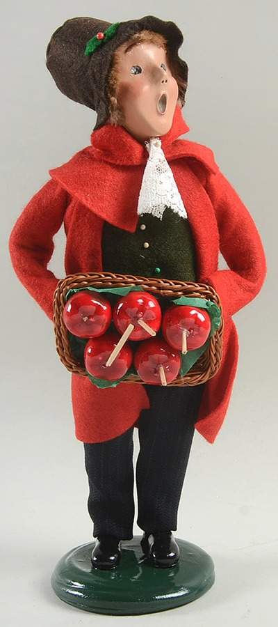 Traditional Assorted Carolers Teen Boy With Candy Apples - No Box Nb1163 by Byers' Choice Ltd-1