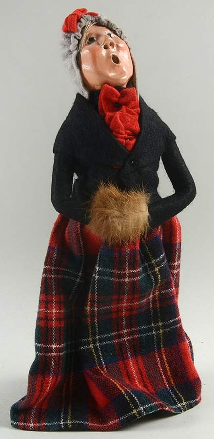 Traditional Assorted Carolers Grandmother With Muff-Black - No Box by Byers' Choice Ltd-1