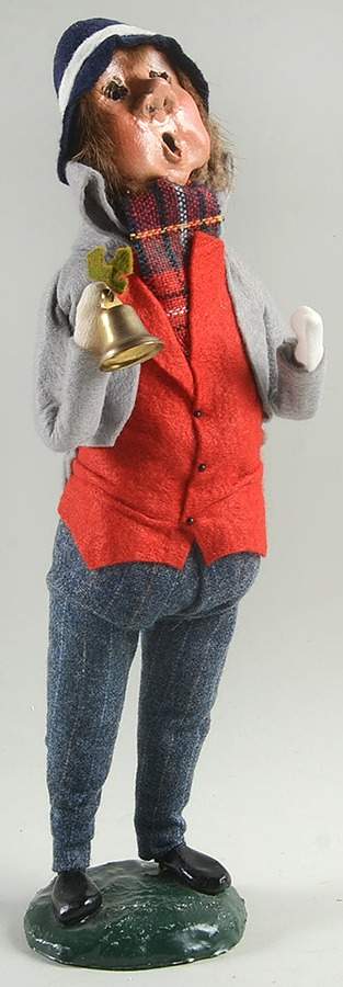 Traditional Assorted Carolers Man In Red Vest With Bell - No Box by Byers' Choice Ltd-1
