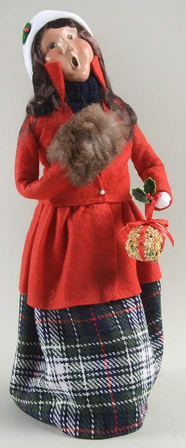 Traditional Assorted Carolers Woman With Bird Seed Ornament - No Box Nb1245 by Byers' Choice Ltd-1