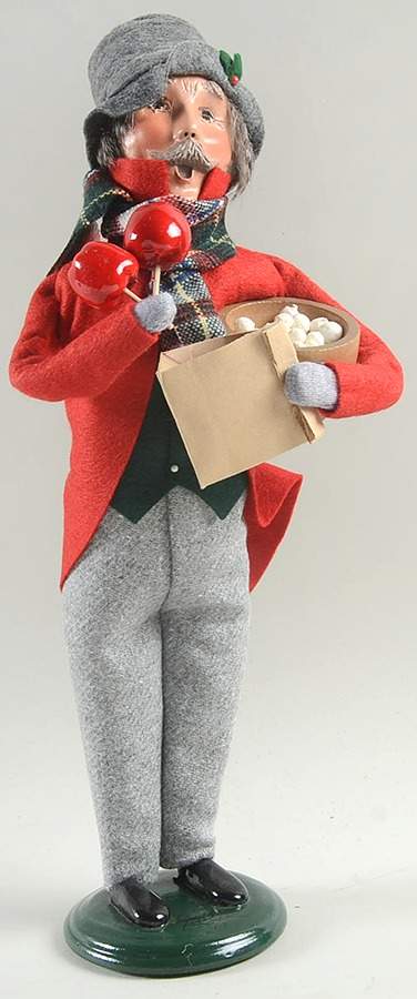 Traditional Assorted Carolers Grandfather Shopper With Candy Apples - No Box Nb1244 by Byers' Choice Ltd-1