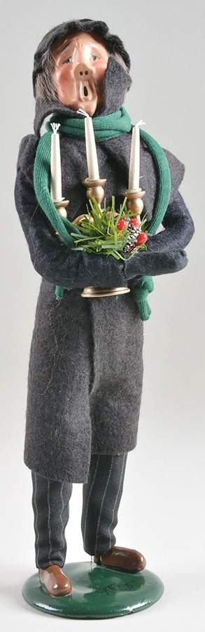 Traditional Assorted Carolers Grandfather With Candleabra - No Box by Byers' Choice Ltd-1