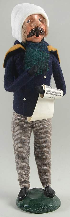 Traditional Assorted Carolers Man With Music-Blue Coat - No Box Nb1283 by Byers' Choice Ltd-1