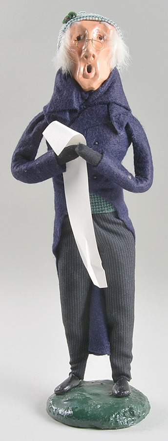 Traditional Assorted Carolers Grandfather In Blue Coat Glasses - No Box Nb1300 by Byers' Choice Ltd-1