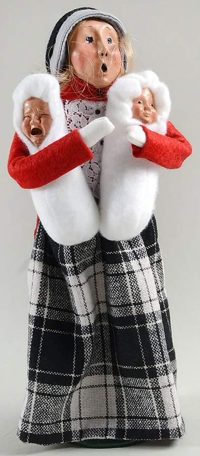 Traditional Assorted Carolers Woman With Babies In White - No Box by Byers' Choice Ltd-1