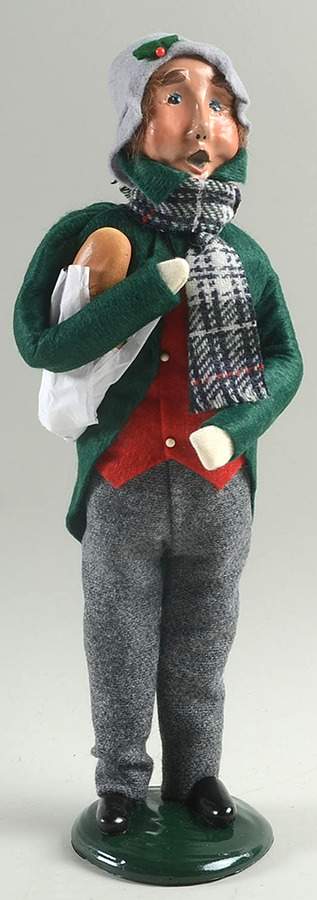 Traditional Assorted Carolers Man With Bread - No Box by Byers' Choice Ltd-1