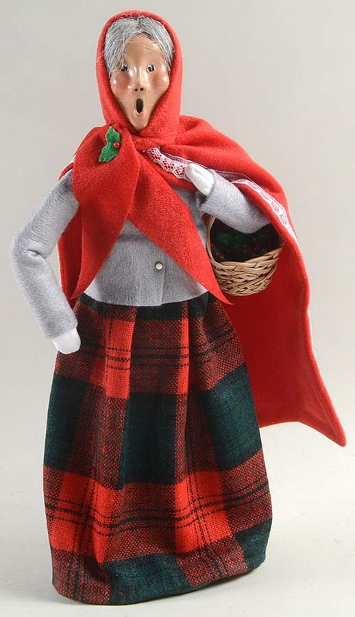 Traditional Assorted Carolers Grandmother With Basket-Red Cape - No Box Nb1512 by Byers' Choice Ltd-1