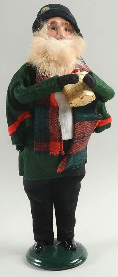 Traditional Assorted Carolers Bearded Man With Bucket Of Apples-Green - No Box Nb1478 by Byers' Choice Ltd-1