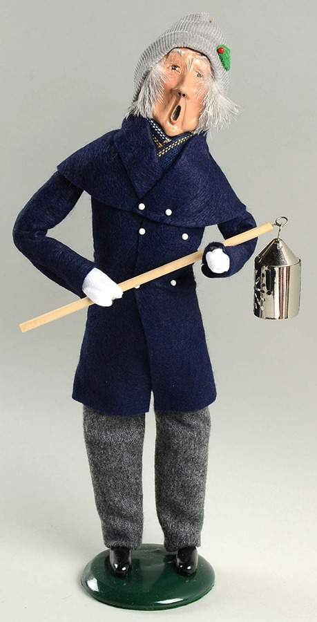 Traditional Assorted Carolers Grandfather With Lantern-Blue Coat - No Box Nb1577 by Byers' Choice Ltd-1