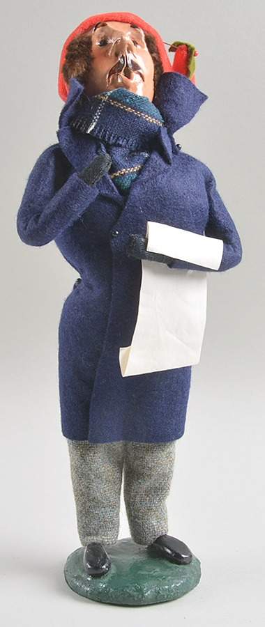Traditional Assorted Carolers Mustache Man With Music-Blue - No Box by Byers' Choice Ltd-1