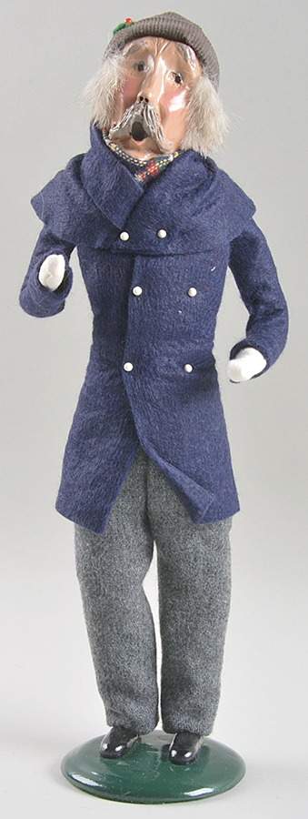 Traditional Assorted Carolers Grandfather-Blue Coat/Grey Pants - No Box Nb1572 by Byers' Choice Ltd-1