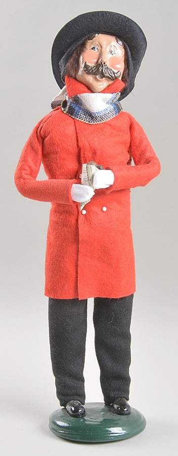 Traditional Assorted Carolers Man With Chestnuts-Red Coat - No Box Nb1540 by Byers' Choice Ltd-1