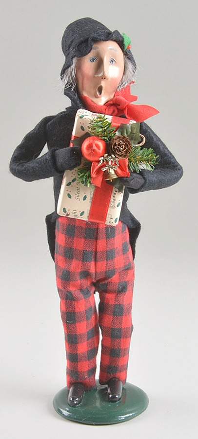 Traditional Assorted Carolers Grandfather With Gift - Nb1014, No Box by Byers' Choice Ltd-1