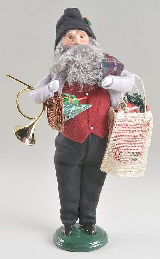 Traditional Assorted Carolers Bearded Shopper Grandfather-Grey - Nb1007, No Box by Byers' Choice Ltd-1