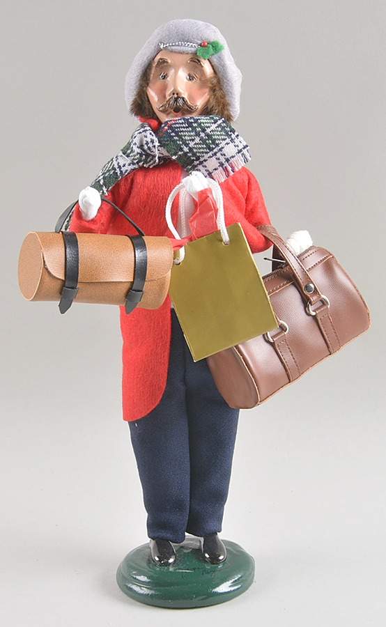 Traditional Assorted Carolers Traveler Man-Red Coat - Nb1016, No Box by Byers' Choice Ltd-1