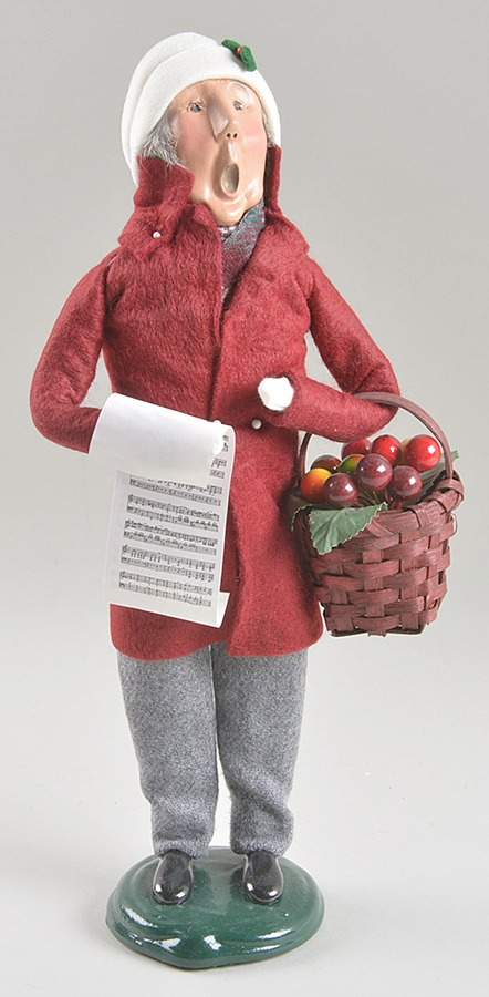 Traditional Assorted Carolers Grandfather With Music And Fruit Basket - Nb1009, No Box by Byers' Choice Ltd-1