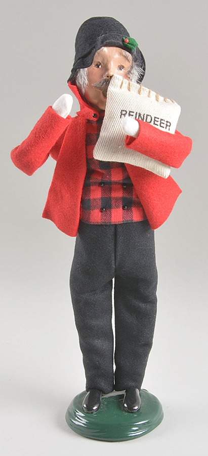 Traditional Assorted Carolers Grandfather With Reindeer Treats Bag - Nb1063, No Box by Byers' Choice Ltd-1