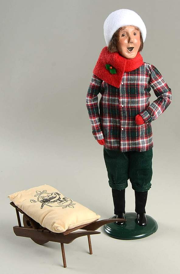 Specialty Families Feeding Birds-Man With Bird Seed Cart - No Box by Byers' Choice Ltd-1