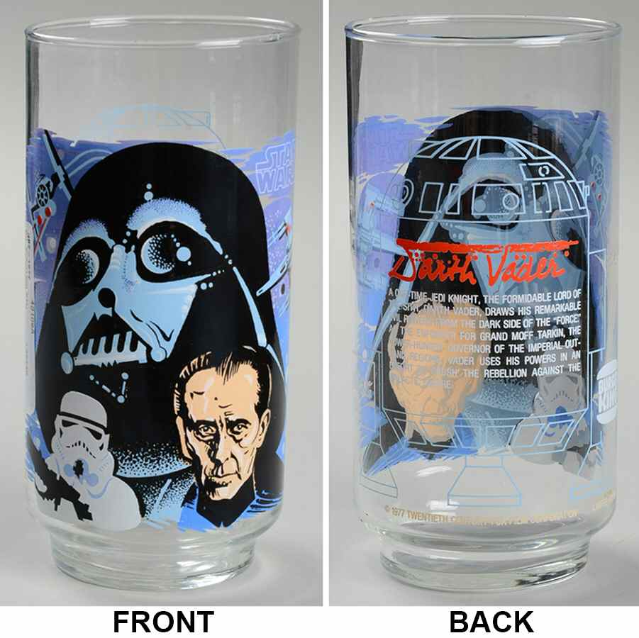 Star Wars Glassware Darth Vader - No Box by Burger King-1