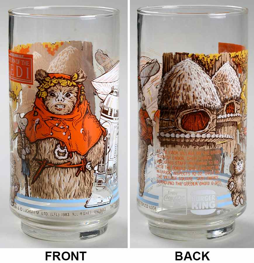Return of The Jedi Glassware At The Ewok Village - No Box by Burger King-1