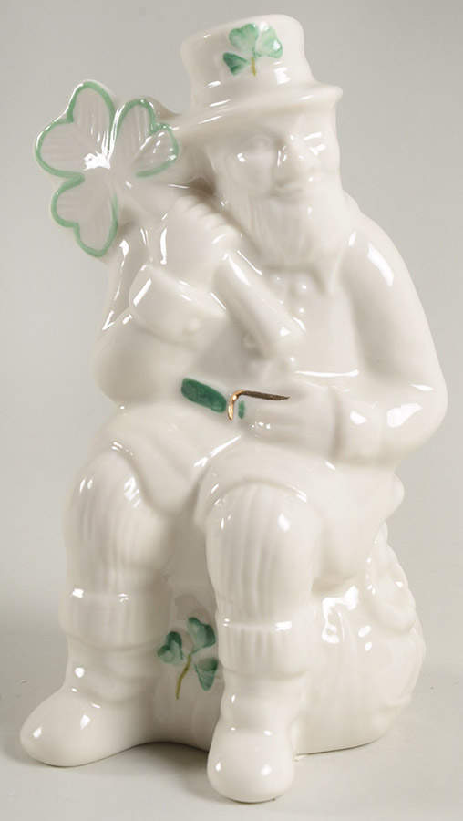 Belleek Figurines Larry The Leprechaun - No Box by Belleek Pottery (Ireland)-1