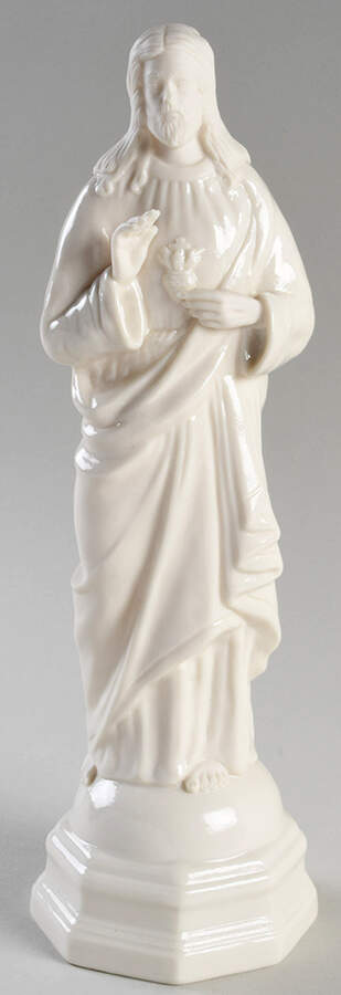 Belleek Figurines Sacred Heart - No Box by Belleek Pottery (Ireland)-1