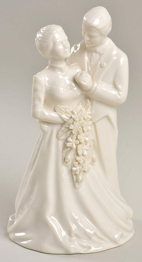 Belleek Figurines Wedding Couple-Mother Of Pearl - Boxed by Belleek Pottery (Ireland)-1