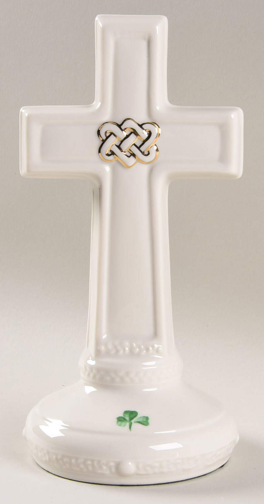 Belleek Figurines Love Knot Cross-Gold - Boxed by Belleek Pottery (Ireland)-1