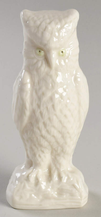 Belleek Figurines Owl - Boxed by Belleek Pottery (Ireland)-1