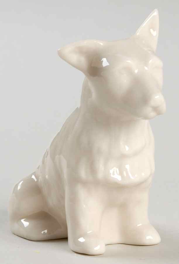 Belleek Figurines Terrier-Dog - No Box by Belleek Pottery (Ireland)-1