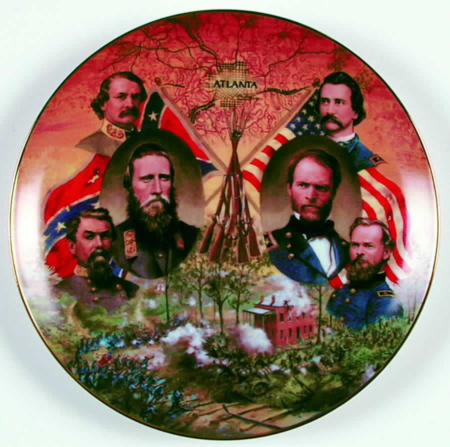 Battles of the American Civil War Atlanta - No Box by Bradford Exchange-1