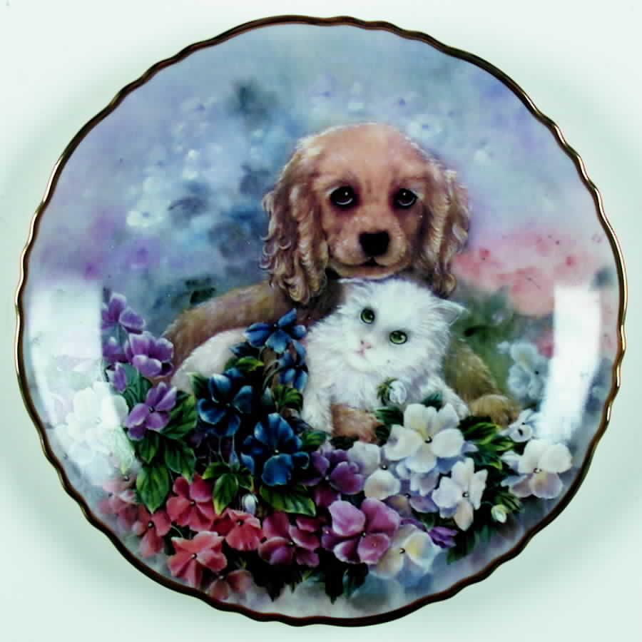 Friendship In Bloom Patience & Impatience - No Box by Bradford Exchange-1