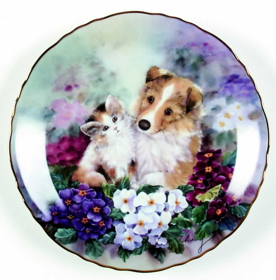 Friendship In Bloom Primrose Playmates - No Box by Bradford Exchange-1