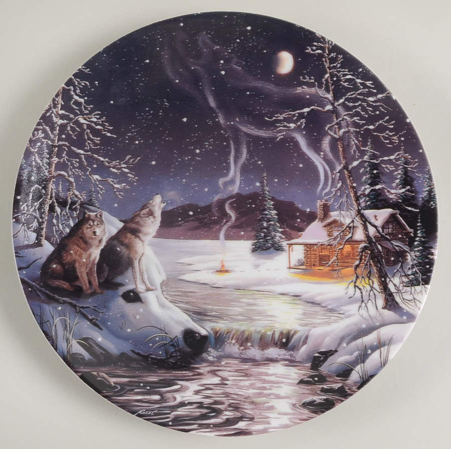 A Hidden World Singers At The Moon, Spirits Sing In Tun - No Box by Bradford Exchange-1