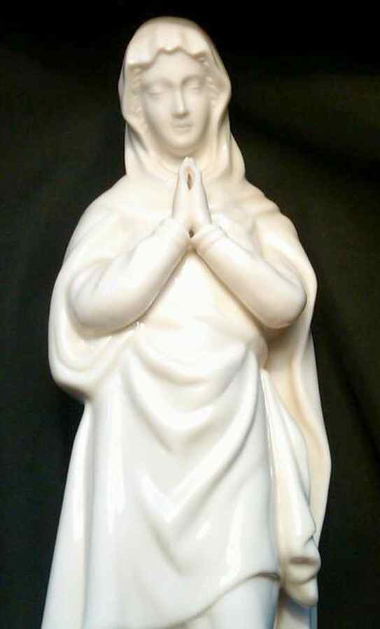 Belleek Figurines Blessed Virgin Mary - No Box by Belleek Pottery (Ireland)-1