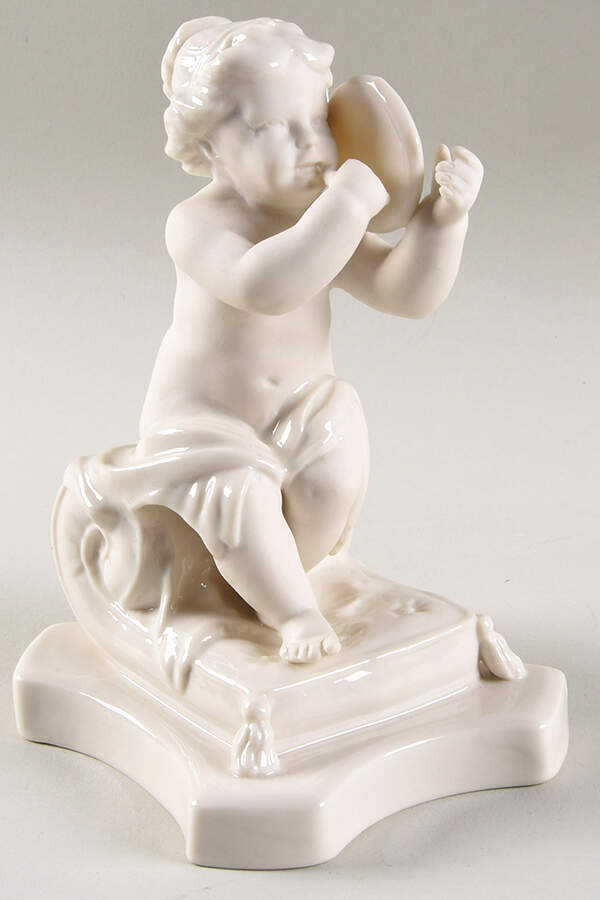 Collectors Society Figurine Minstrel With Tambourine - Boxed by Belleek Pottery (Ireland)-1