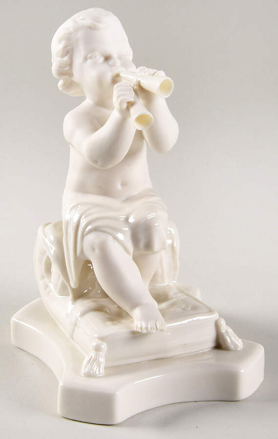 Collectors Society Figurine Minstrel With Pipes - Boxed by Belleek Pottery (Ireland)-1