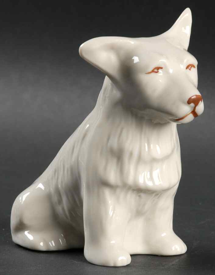 Collectors Society Figurine Terrier - No Box by Belleek Pottery (Ireland)-1