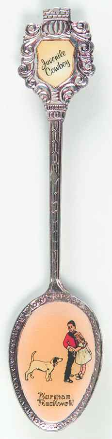 Norman Rockwell Spoon Juvenile Cowboy - Boxed by Blue Delft-1