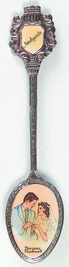 Norman Rockwell Spoon Newlyweds - Boxed by Blue Delft-1