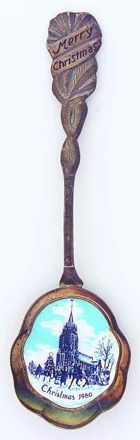 Blue Delft Christmas Spoon 1980 - No Box by Blue Delft-1