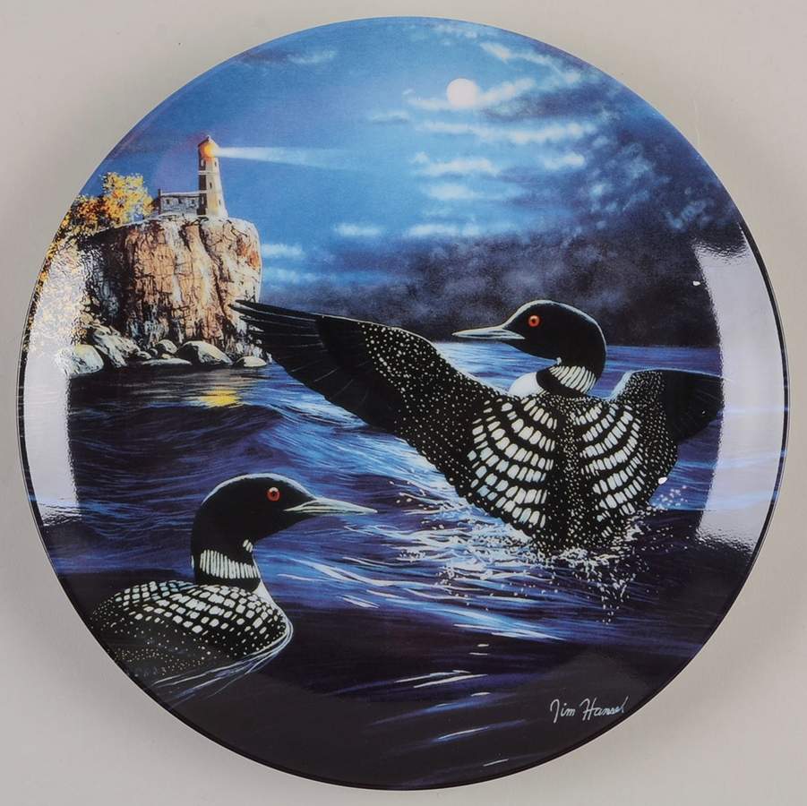 Nightsongs:The Loon Night Light - No Box by Bradford Exchange-1