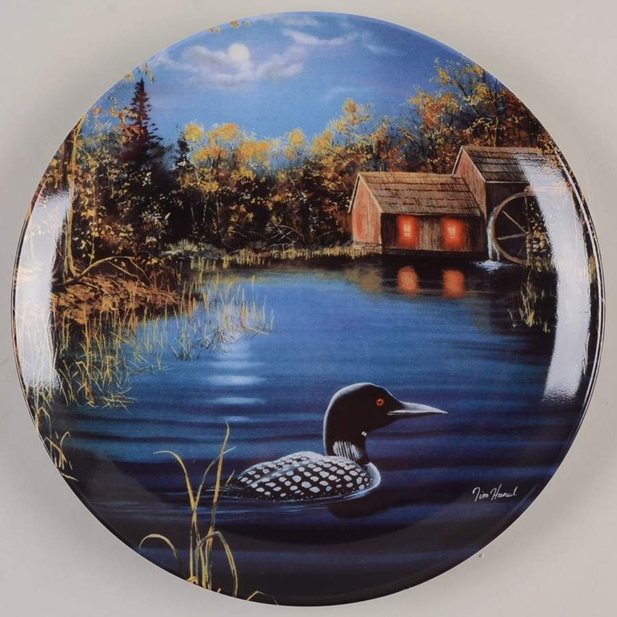 Nightsongs:The Loon Serene Sanctuary - No Box by Bradford Exchange-1