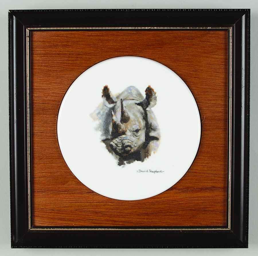 Boehm Giftware Big Five Rhino-Wall Plaque - Boxed by Boehm-1