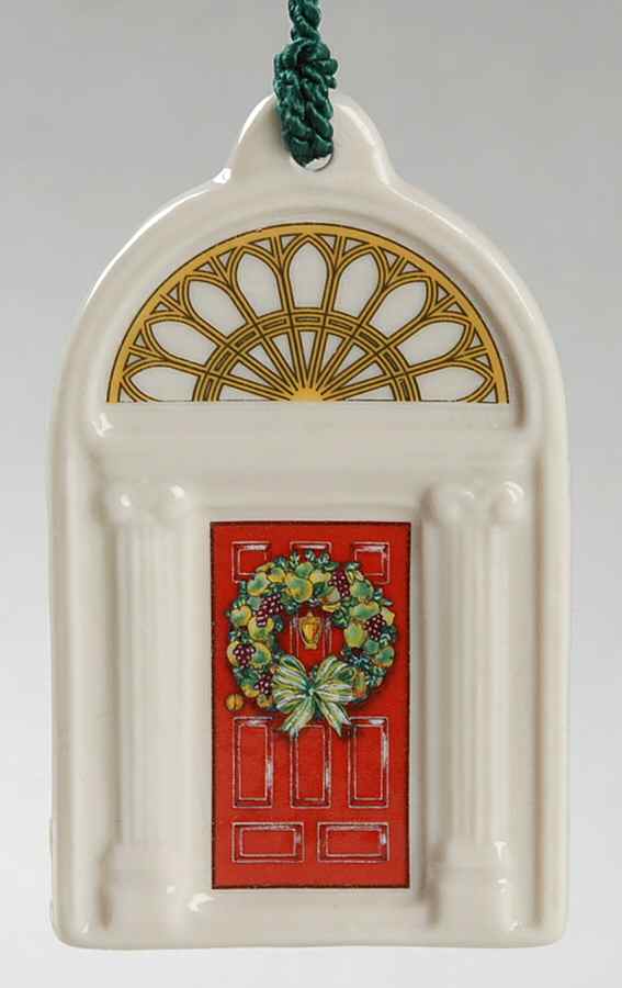 Doors of Dublin 1995 Red Door - With Box by Belleek Pottery (Ireland)-1