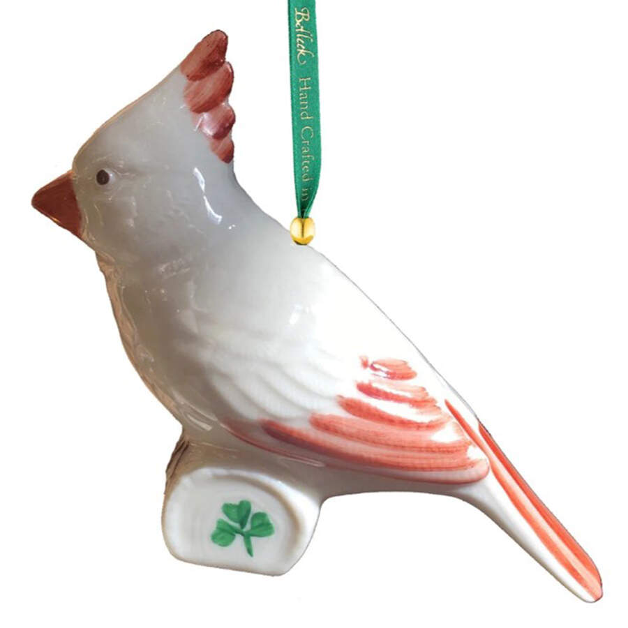 Belleek Christmas Ornament Cardinal - Boxed by Belleek Pottery (Ireland)-1