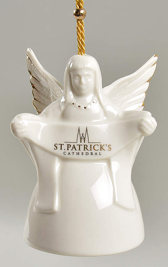 Belleek Christmas Ornament Angel Bell-St.Patrick's Cathedral - Boxed by Belleek Pottery (Ireland)-1