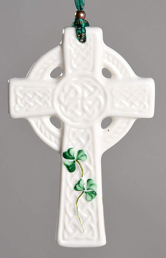 Belleek Christmas Ornament St Keiran's Cross - Boxed by Belleek Pottery (Ireland)-1