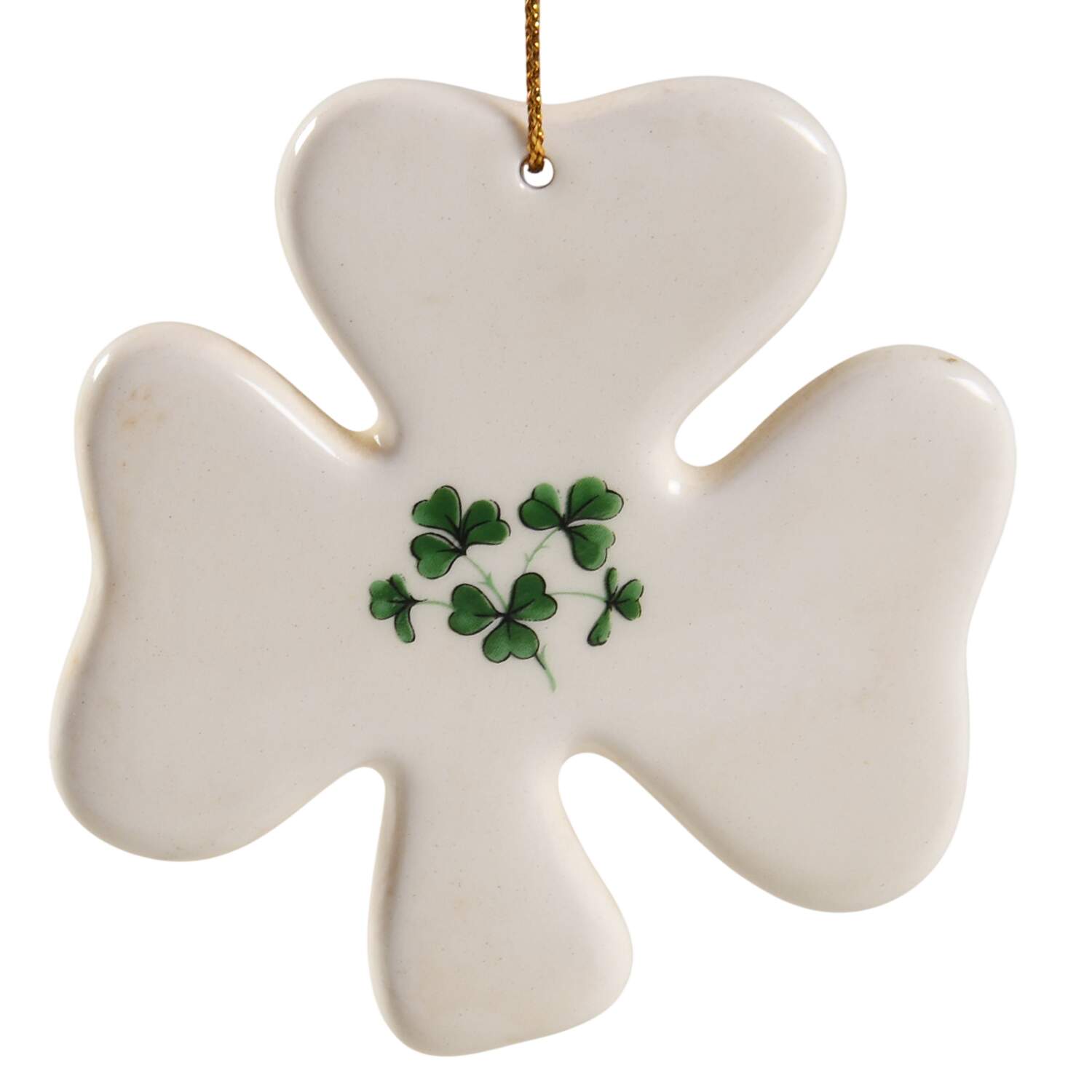 Belleek Christmas Ornament Shamrock - Boxed by Belleek Pottery (Ireland)-1